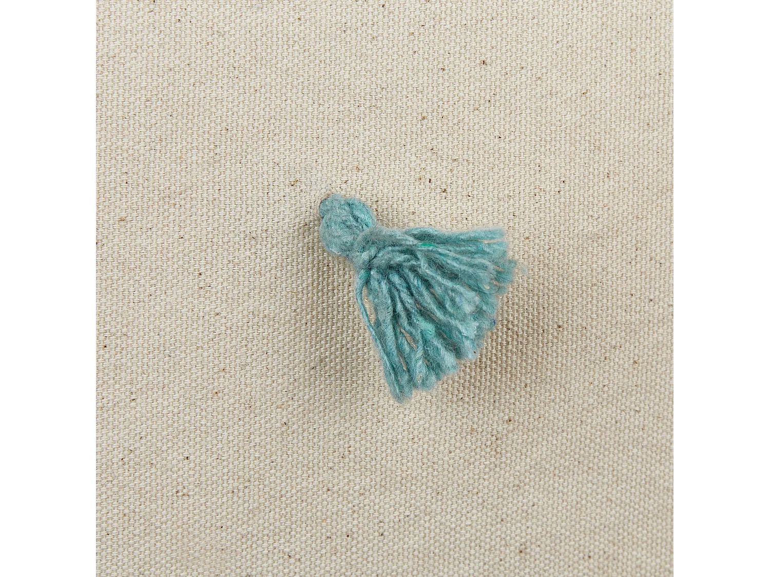 Lot de 2 coussins décoratifs FUSSEL Coton 45 x 45 cm Beige clair