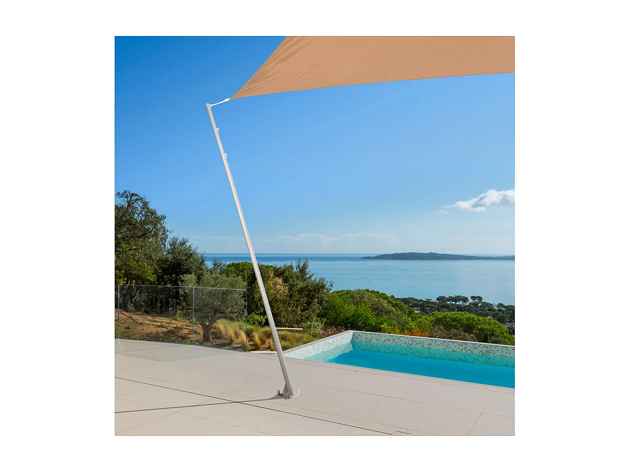 Mat incliné pour voile d'ombrage (Lot de 2)