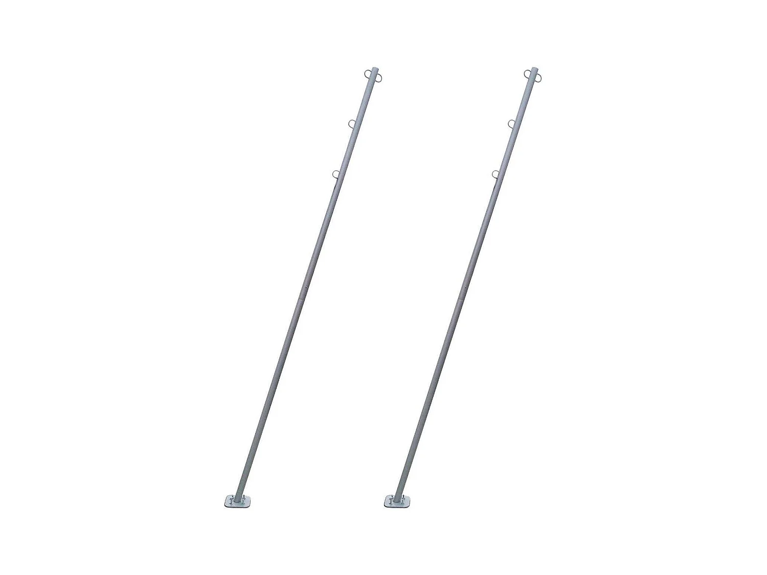 Mat incliné pour voile d'ombrage (Lot de 2)