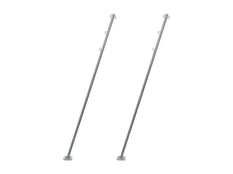 Mat incliné pour voile d'ombrage (Lot de 2)