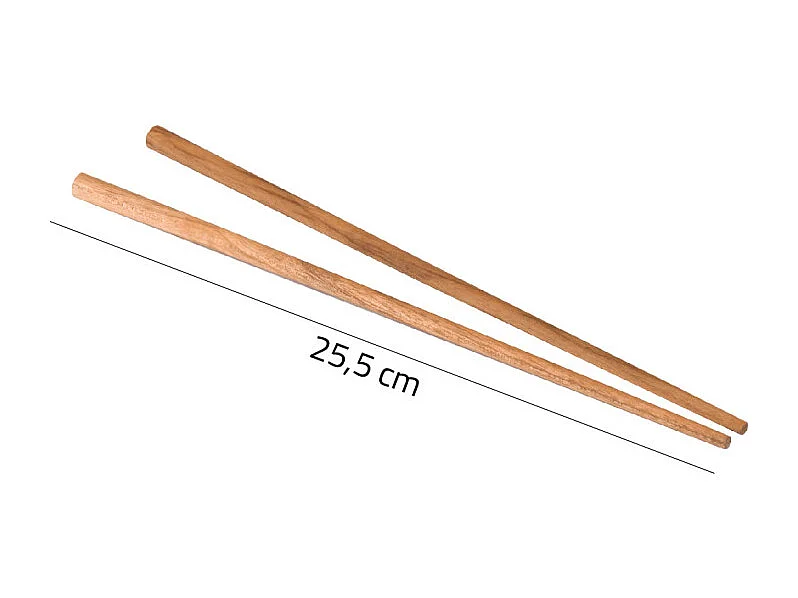 4 paires de baguettes asiatiques en bois de teck – WILLOW
