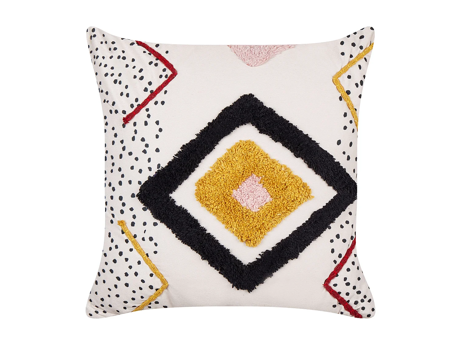 Lot de 2 coussins décoratifs SOLANUM Coton 45 x 45 cm Multicolore Motif géométrique