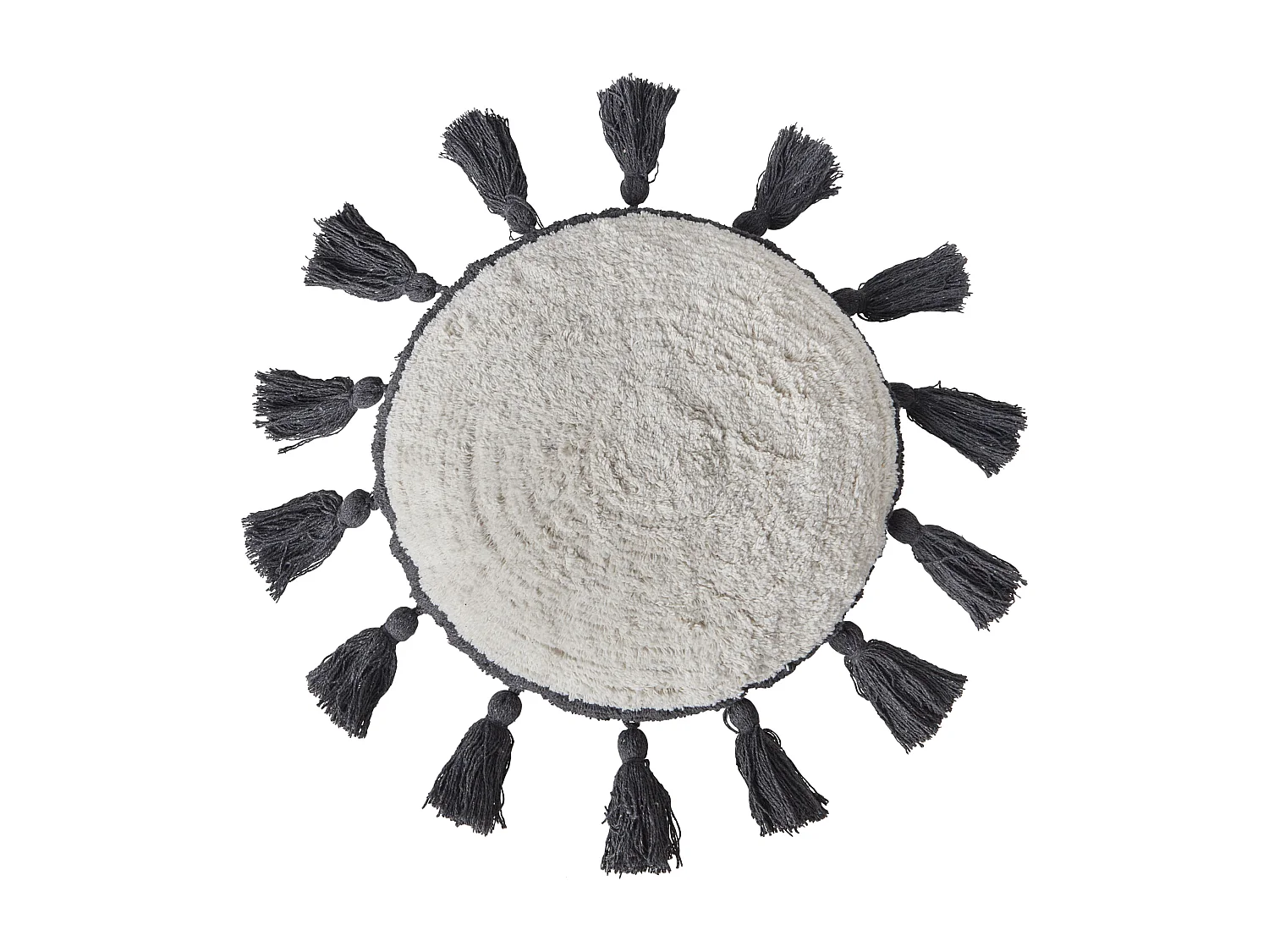 Lot de 2 coussins décoratifs THISTLE Coton 40 x 40 cm Blanc cassé