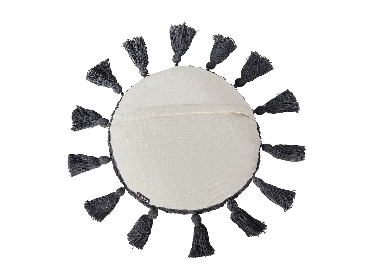 Set di 2 cuscini cotone bianco sporco ⌀ 40 cm THISTLE