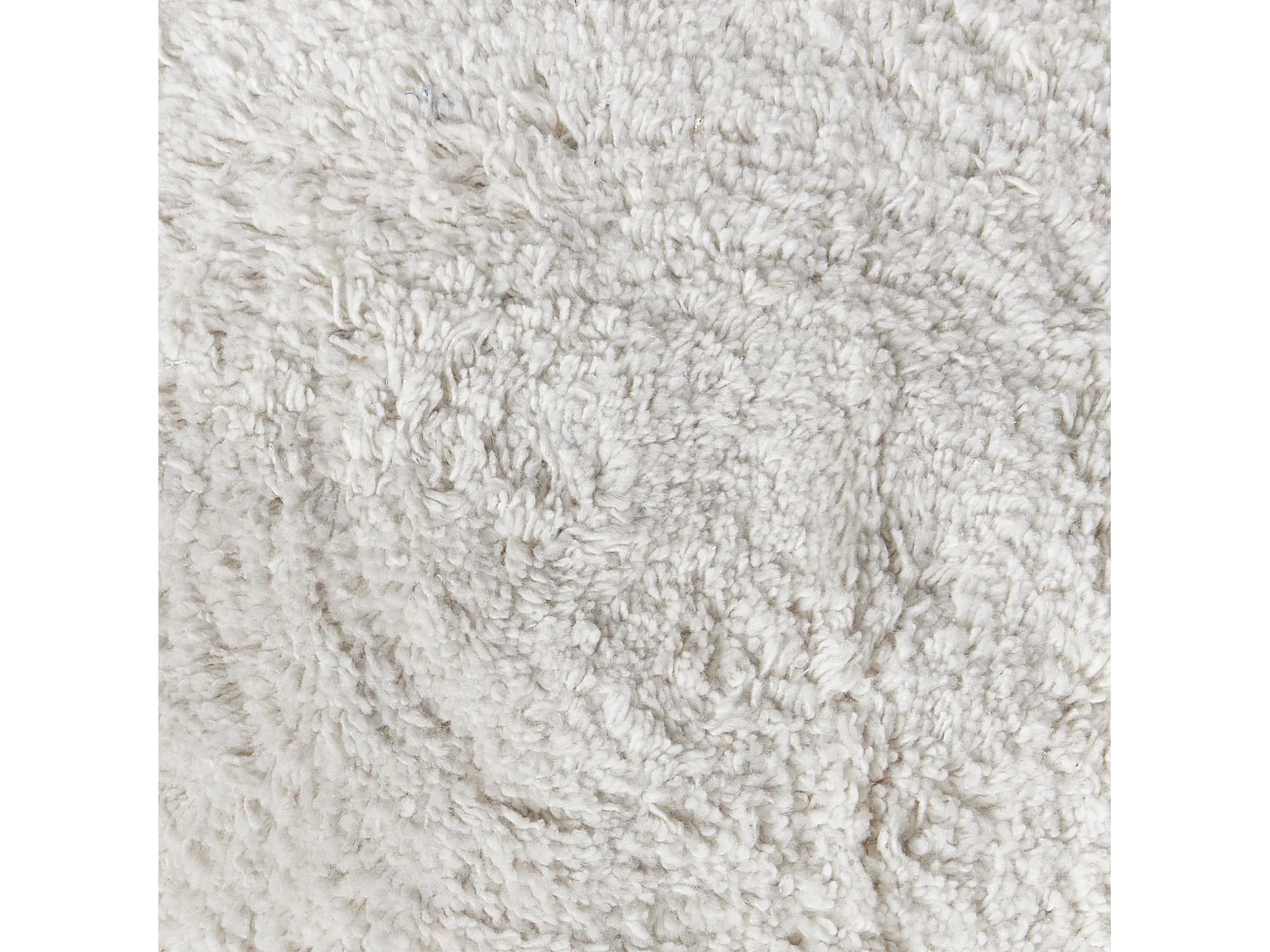Conjunto de 2 cojines decorativos con borlas blanco crema ⌀ 40 cm THISTLE
