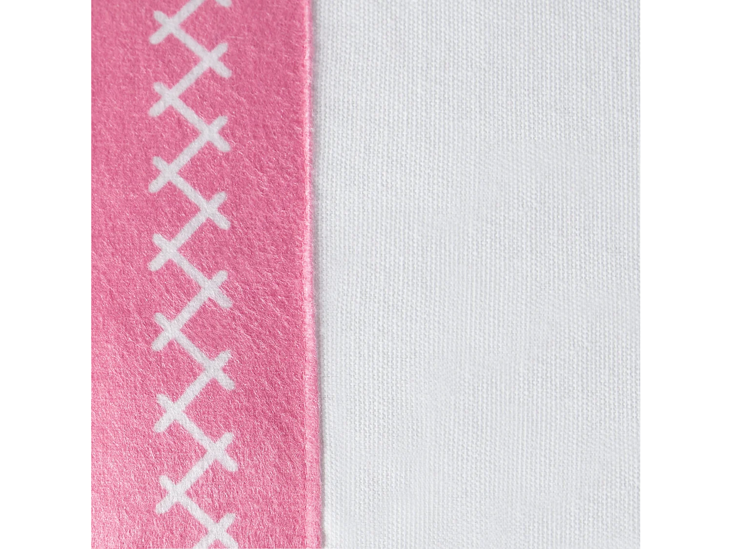 Sierkussen set van 2 katoen met kwastjes wit/roze 30 x 50 cm LOVELY