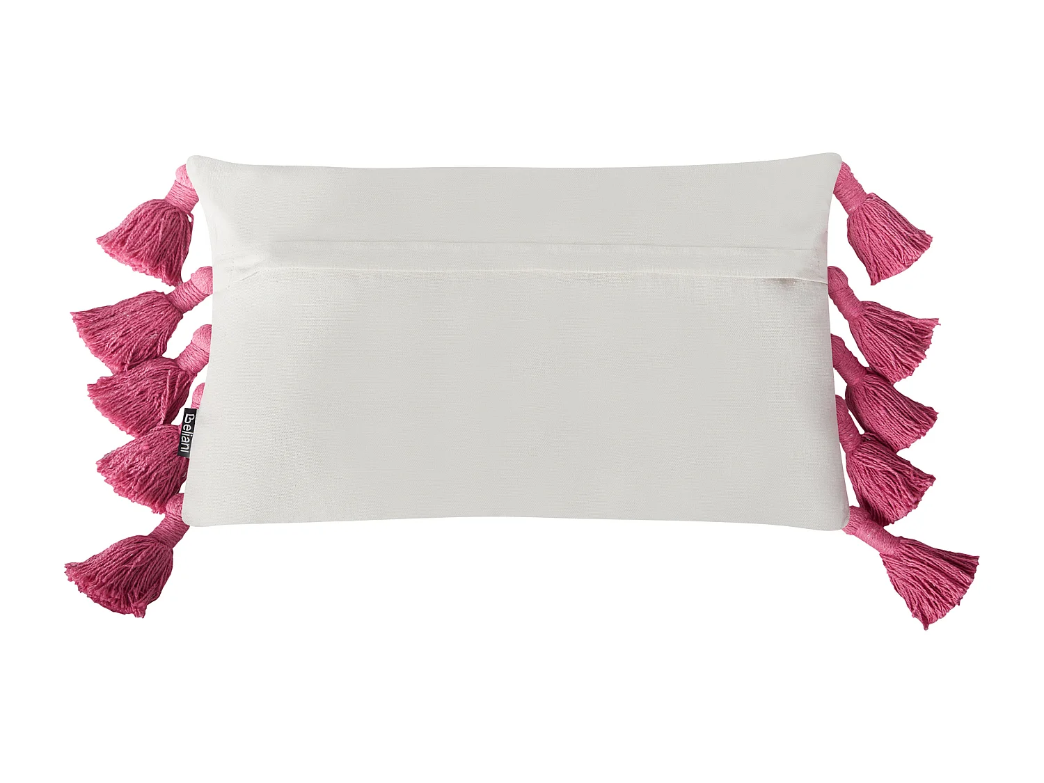 Lot de 2 coussins décoratifs LOVELY Coton 30 x 50 cm Blanc Rose