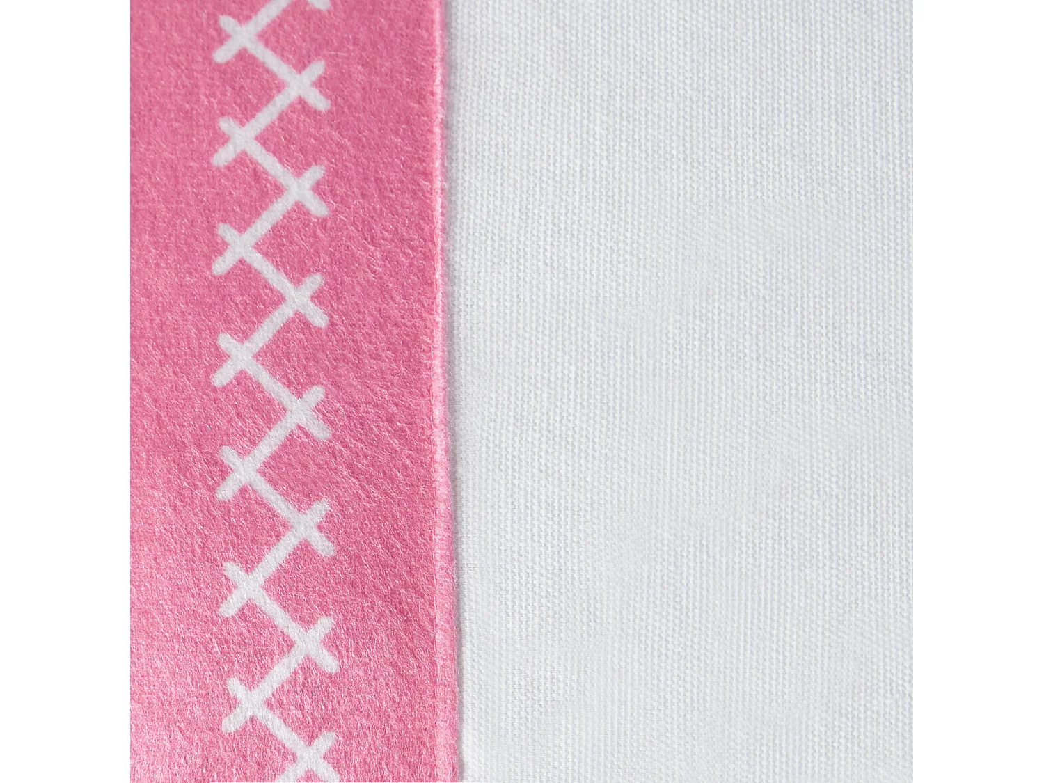 Lot de 2 coussins décoratifs LOVELY Coton 30 x 50 cm Blanc Rose