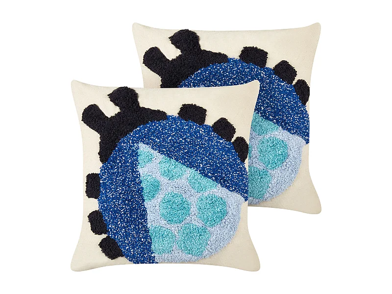 Set di 2 cuscini cotone multicolore 45 x 45 cm LADYBIRD