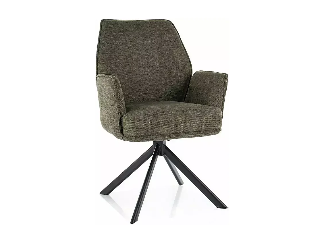 Chaise Hugo/Tissu/Vert