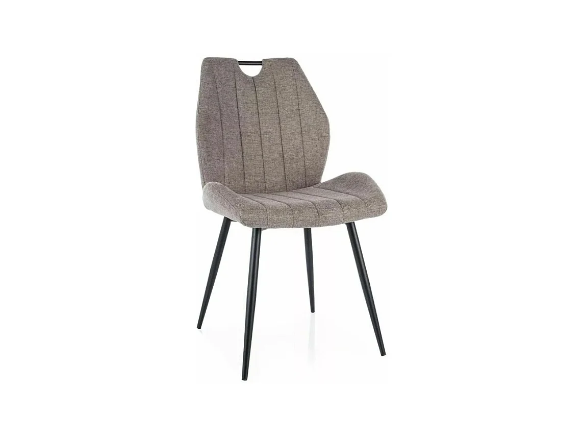 Chaise Remo/Tissu/Gris
