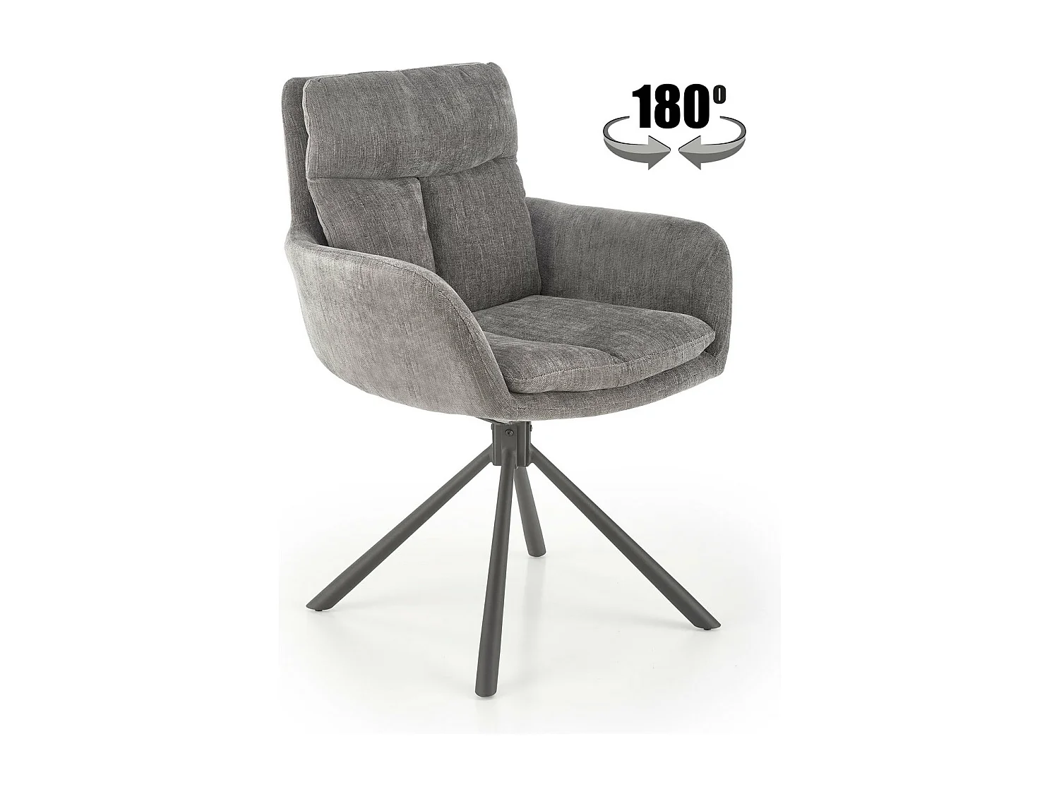 Stuhl K495/Stoffbezug/Anthrazit