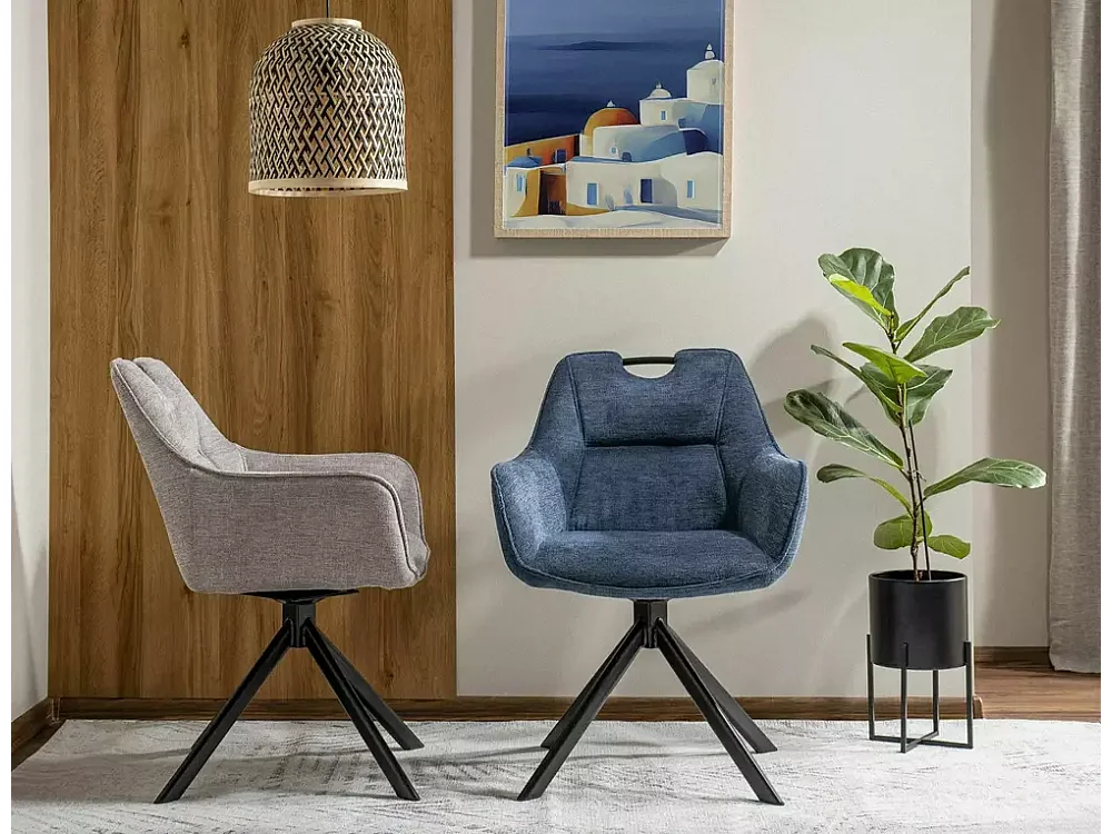 Chaise Remo/Tissu/Beige