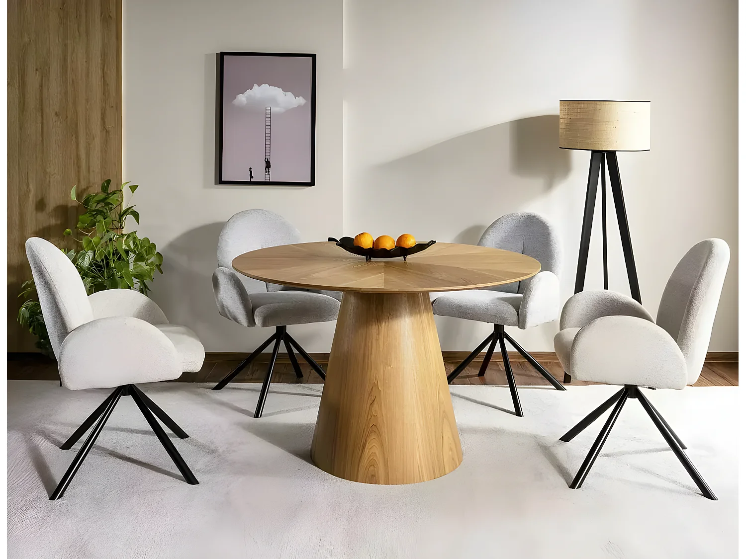 Chaise Planet/Tissu/Gris