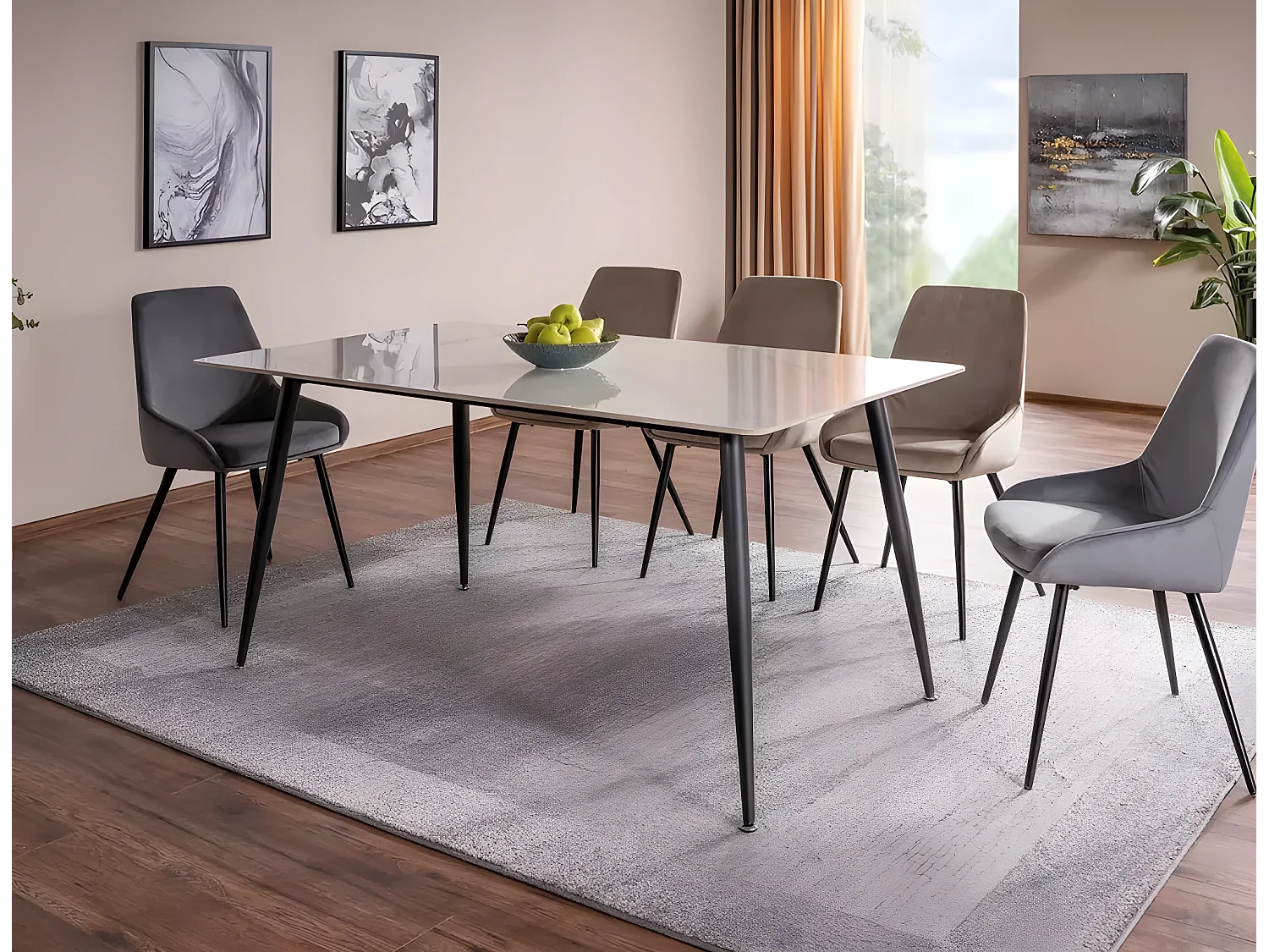 Sedia Cobe/Tessuto/Verde