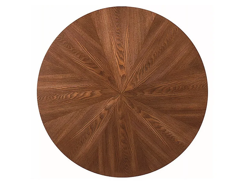 Table ronde "Amadeo" - Marron/Noir - D 100 x H 76 cm