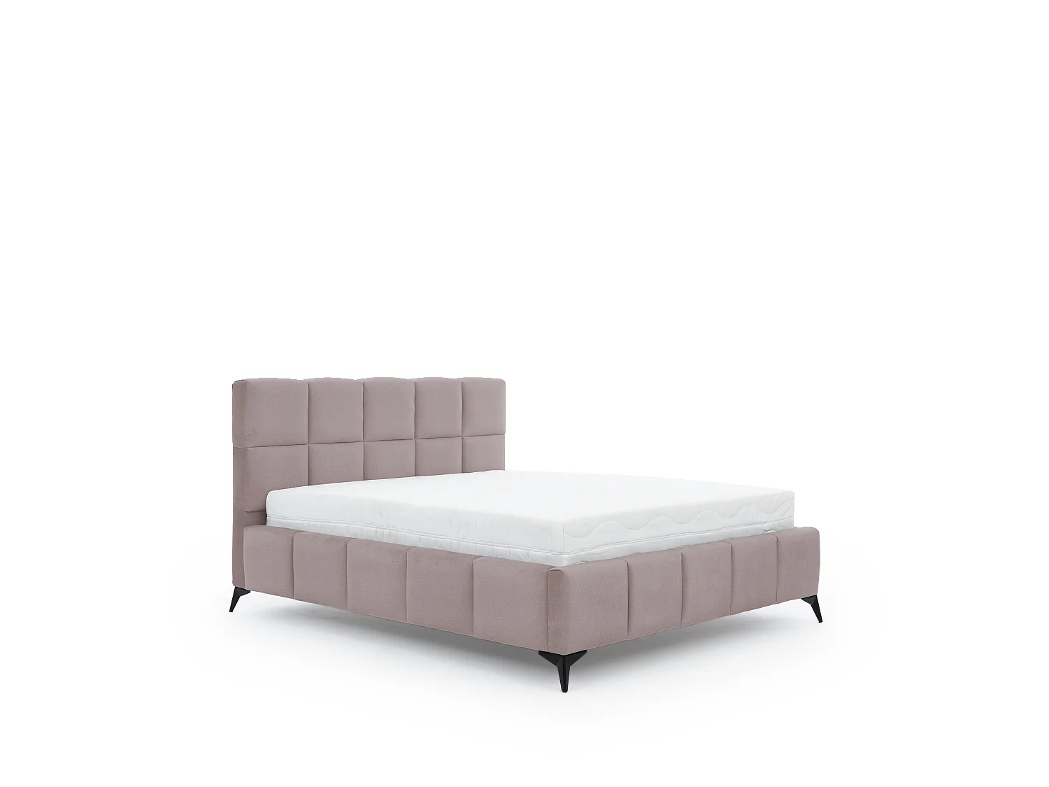 Letto Venus M (160x200)/Tessuto/incluso materasso/Rosa