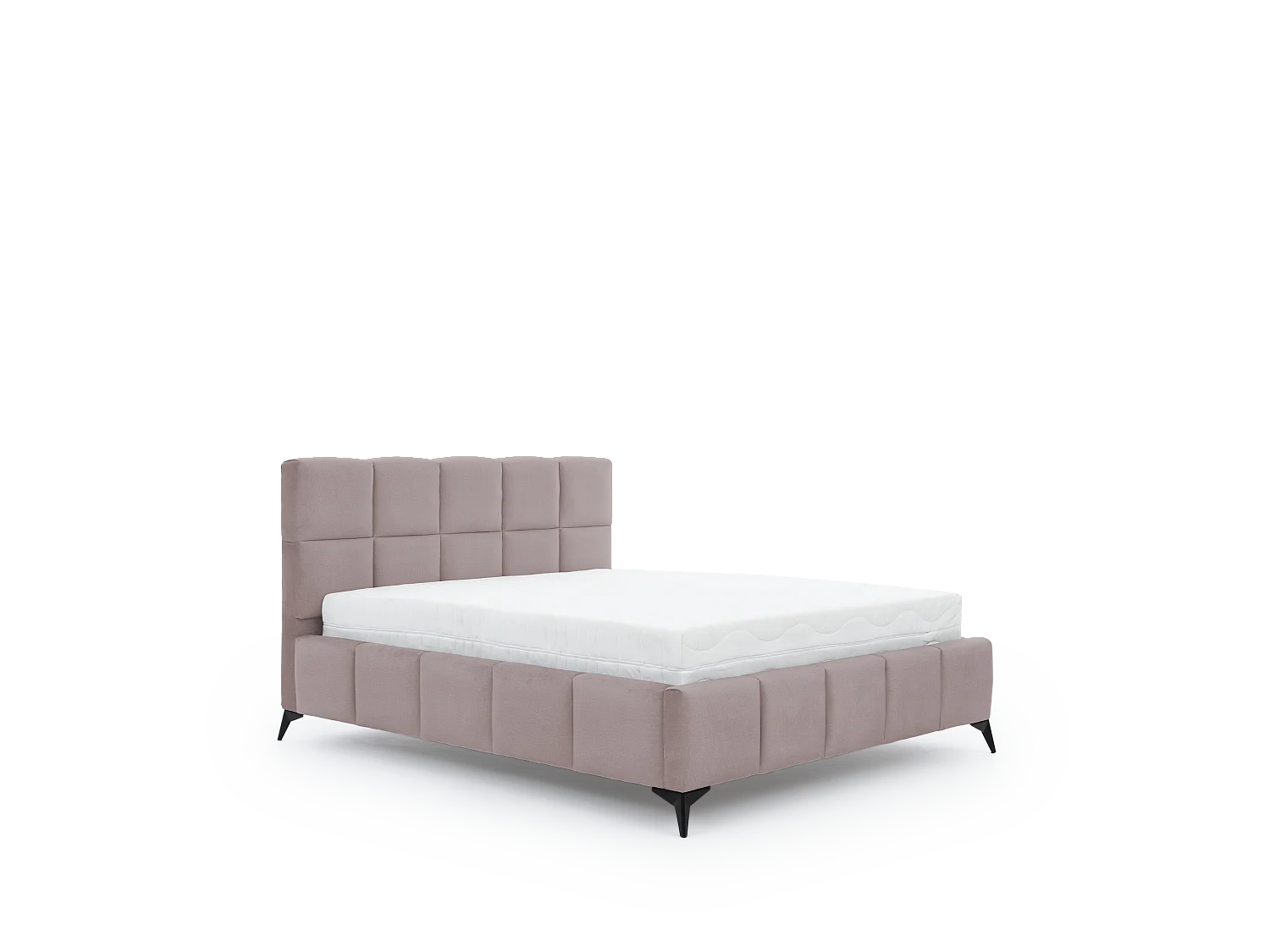 Letto Venus M (160x200)/Tessuto/incluso materasso/Rosa