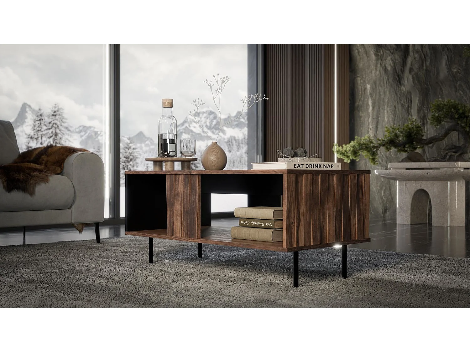 Tavolino da caffè  Swing/Marrone