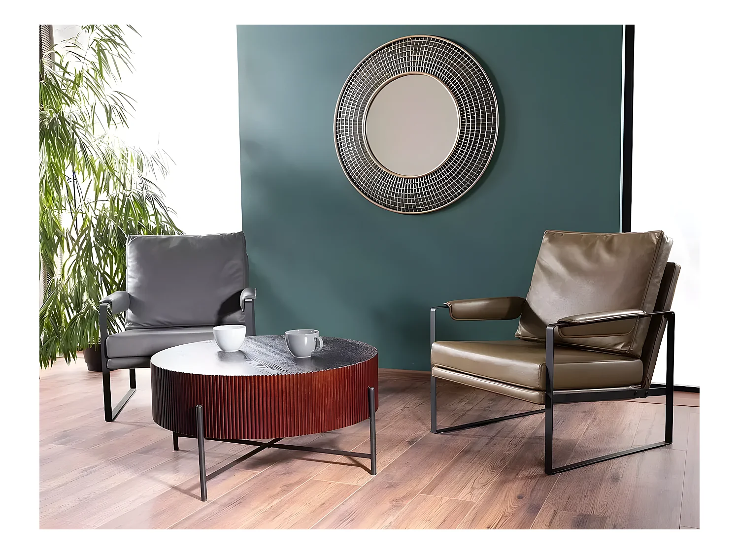 Couchtisch Tuca/Furnier/Braun