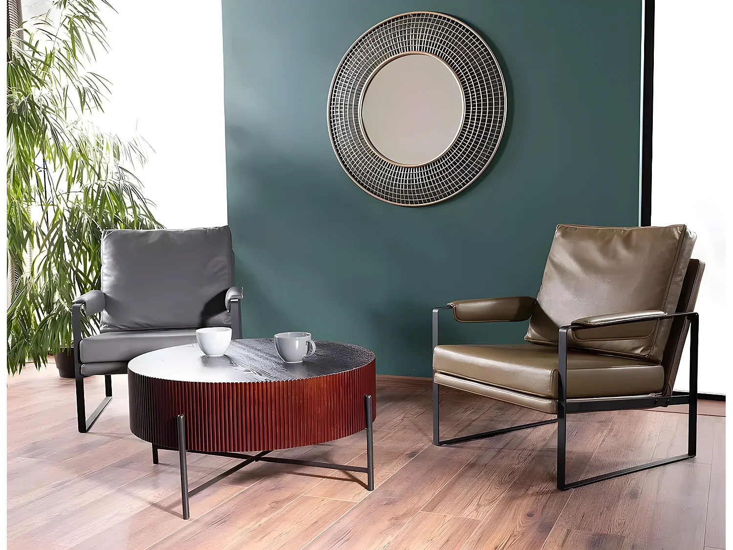 Table basse Tuca/VerniMarron