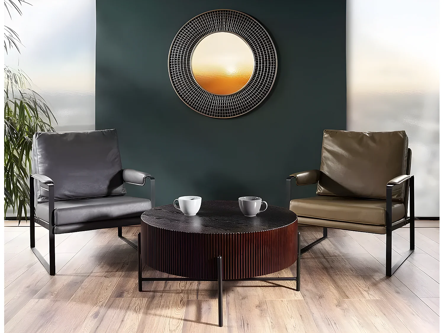 Table basse Tuca/VerniMarron