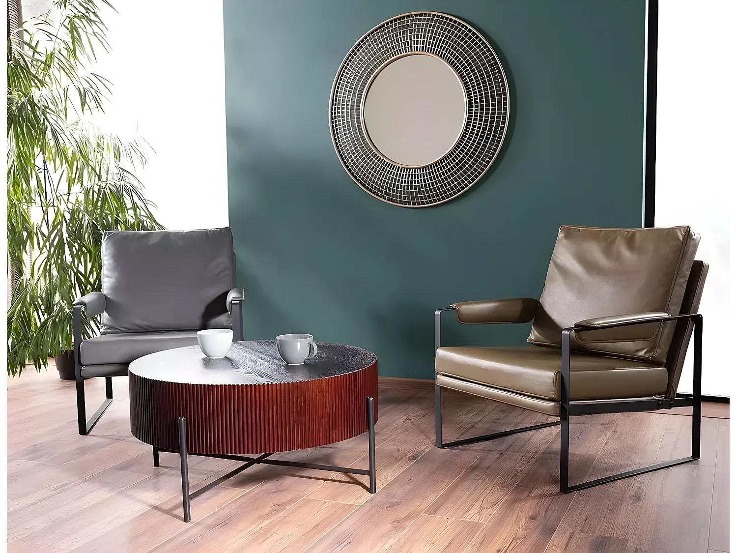 Table basse Tuca/VerniMarron