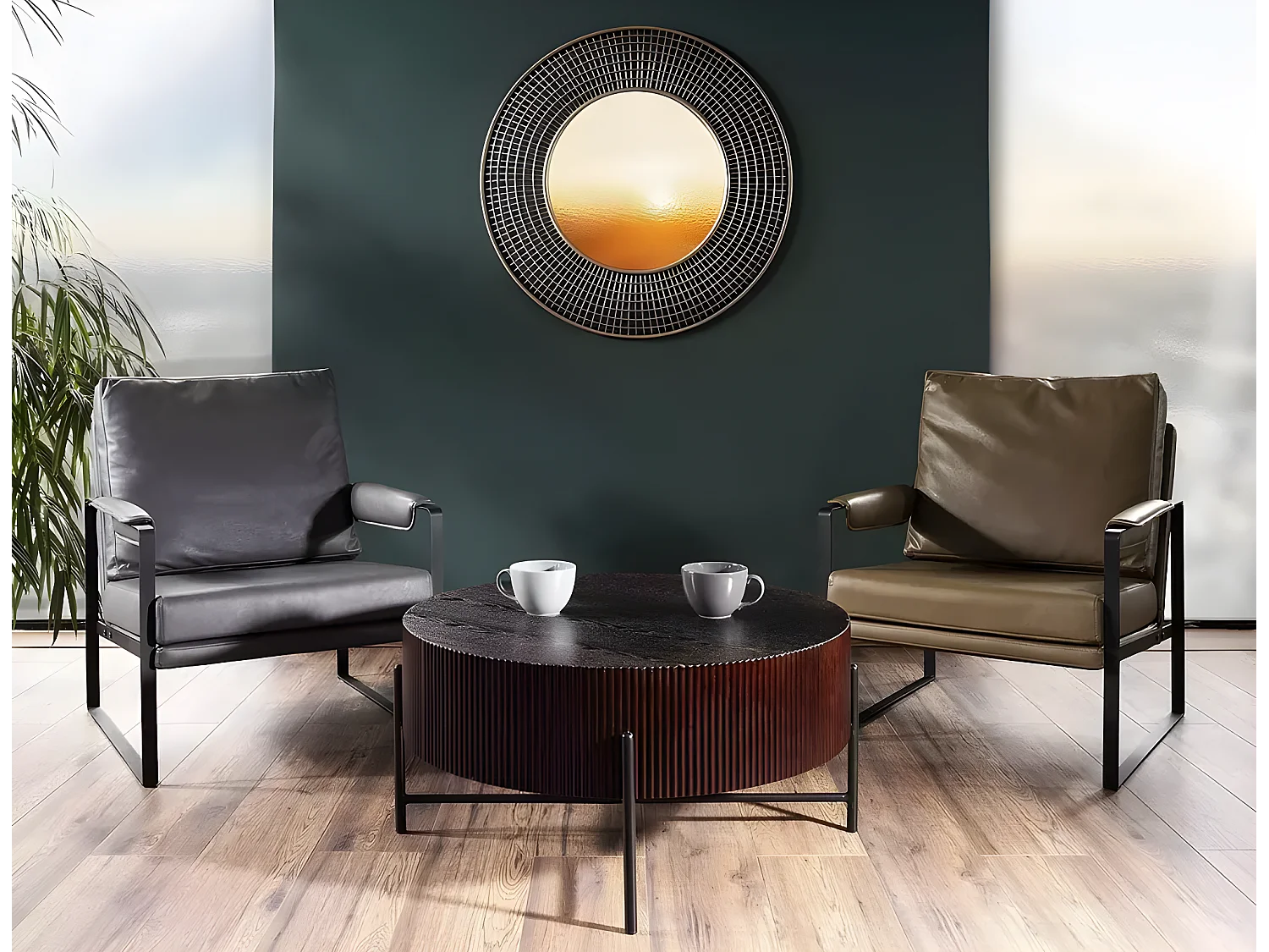 Table basse Tuca/VerniMarron