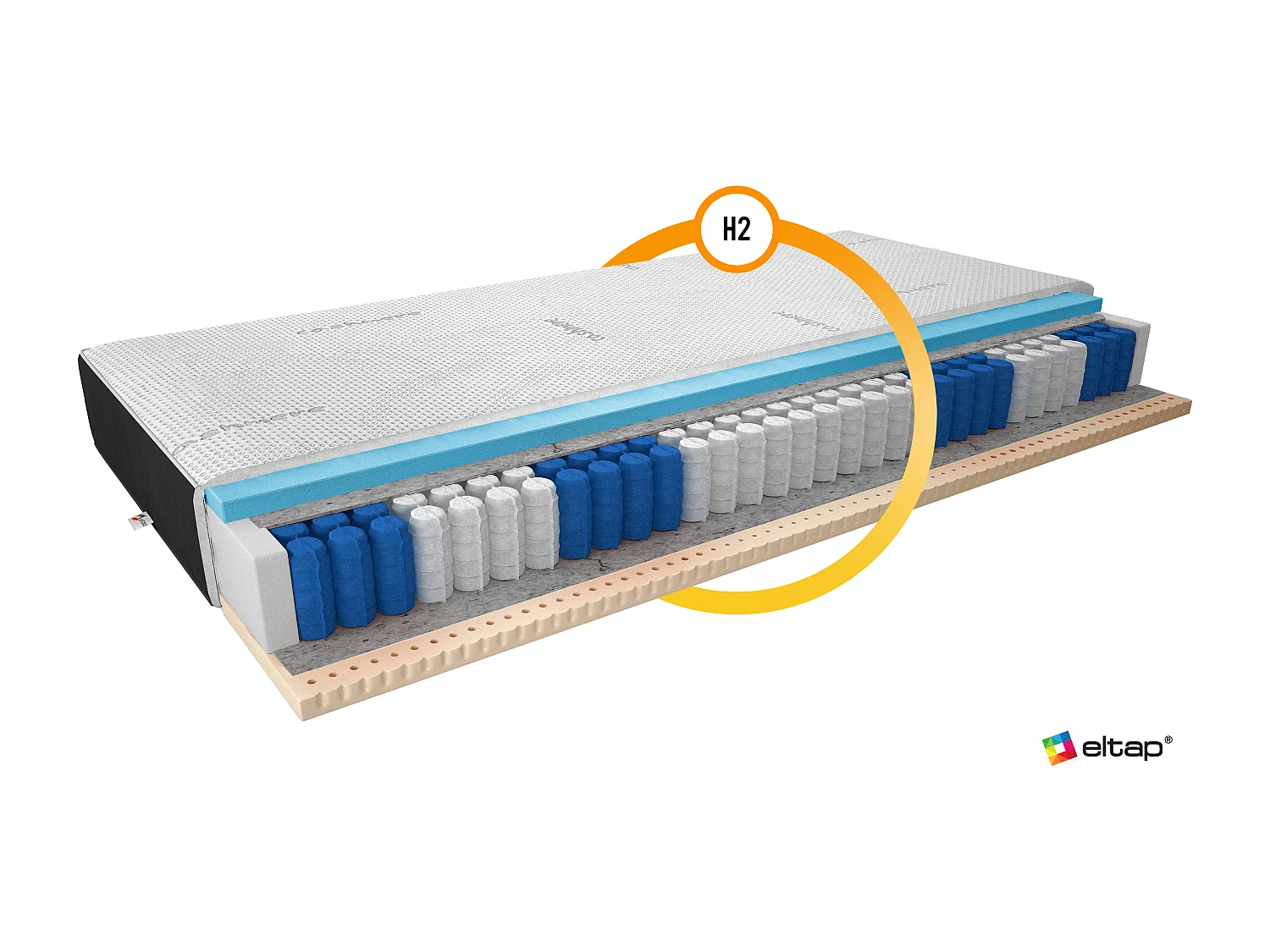 Matelas Palmo/90x200/Blanc