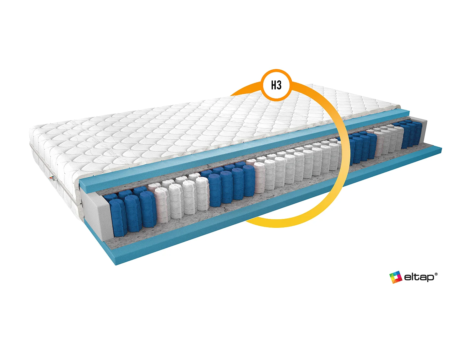 Matelas Digne/180x200/Blanc