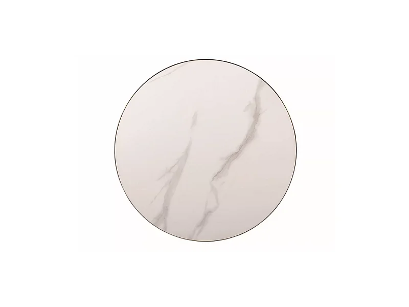 Ława ARIES 50x50 biały marmur/złota