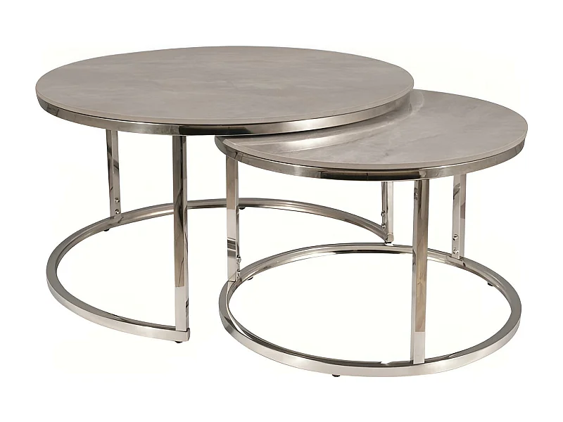 Couchtisch Set Portafino /Keramik/Grau