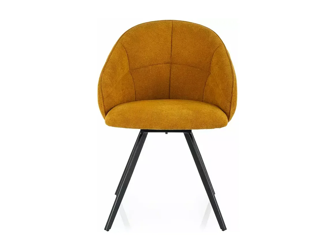 Krzesło tapicerowane APPLE VELVET czarne