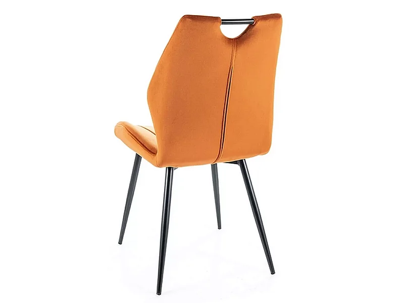 Krzesło tapicerowane ARCO VELVET cynamonowe