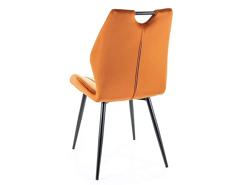 Krzesło tapicerowane ARCO VELVET cynamonowe