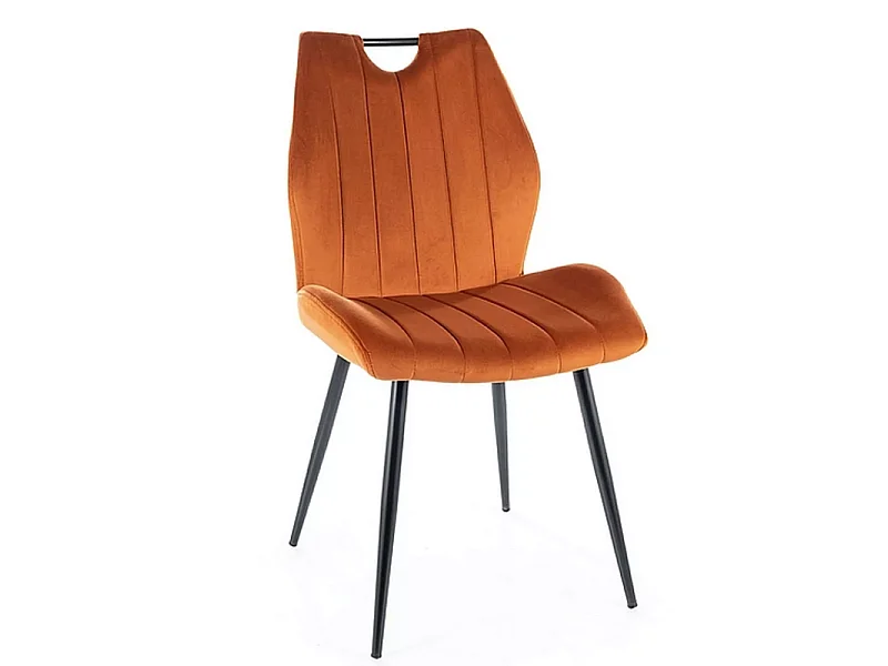 Krzesło tapicerowane ARCO VELVET cynamonowe