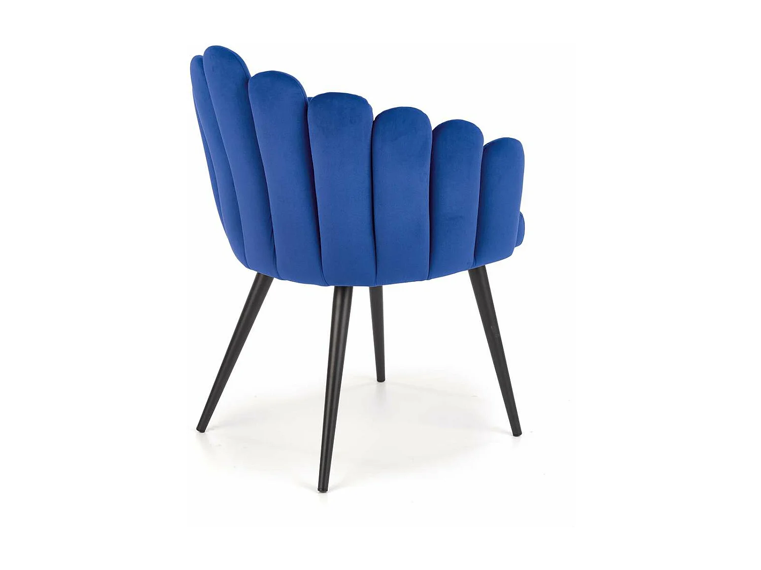 Stuhl K410/Samtstoff/Blau