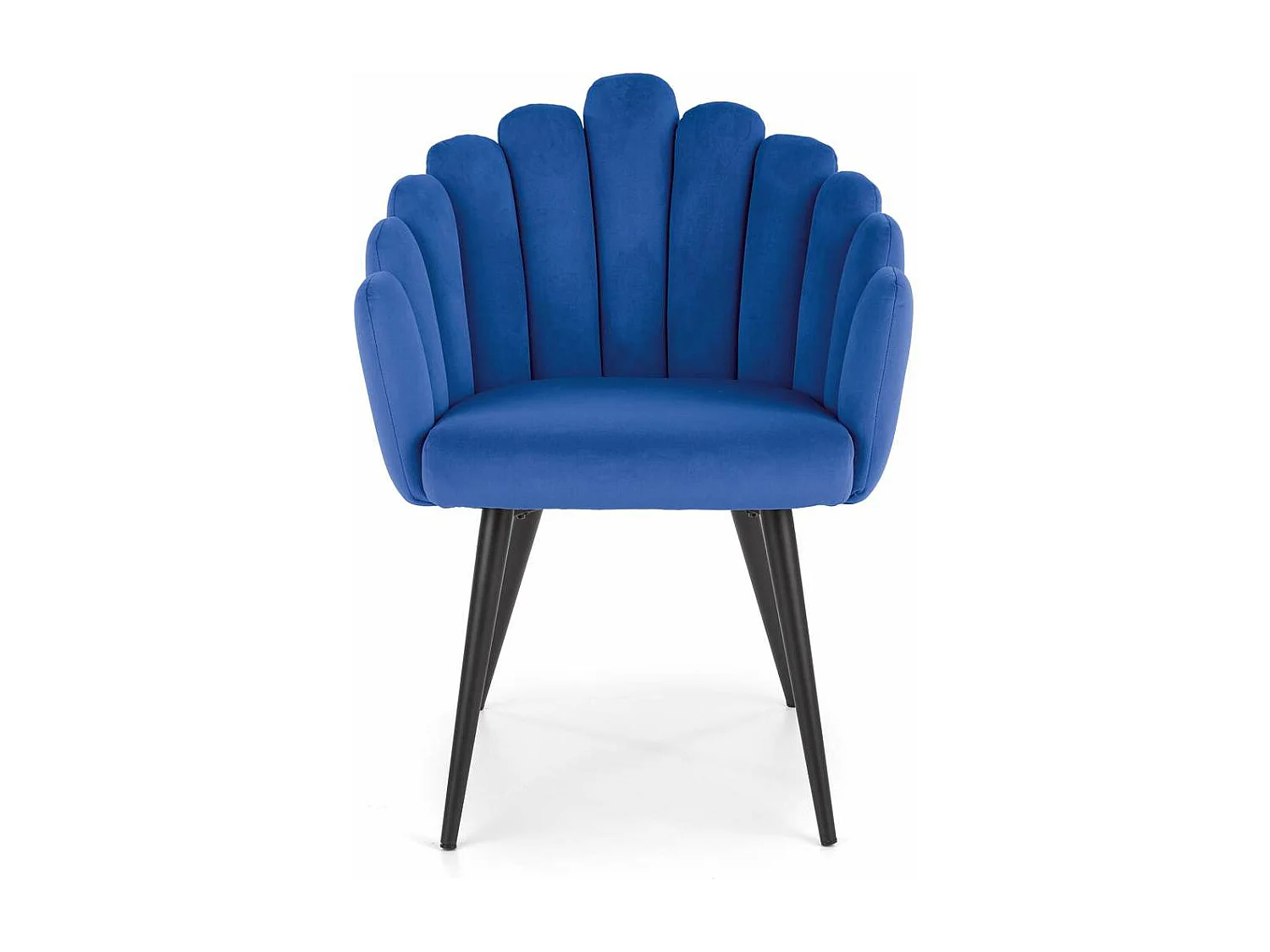 Stuhl K410/Samtstoff/Blau