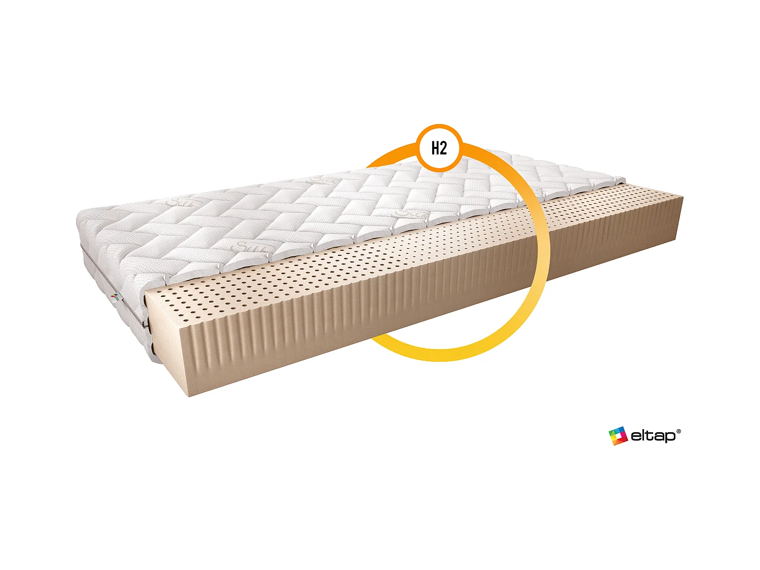 Matelas Aston/200x200/Blanc