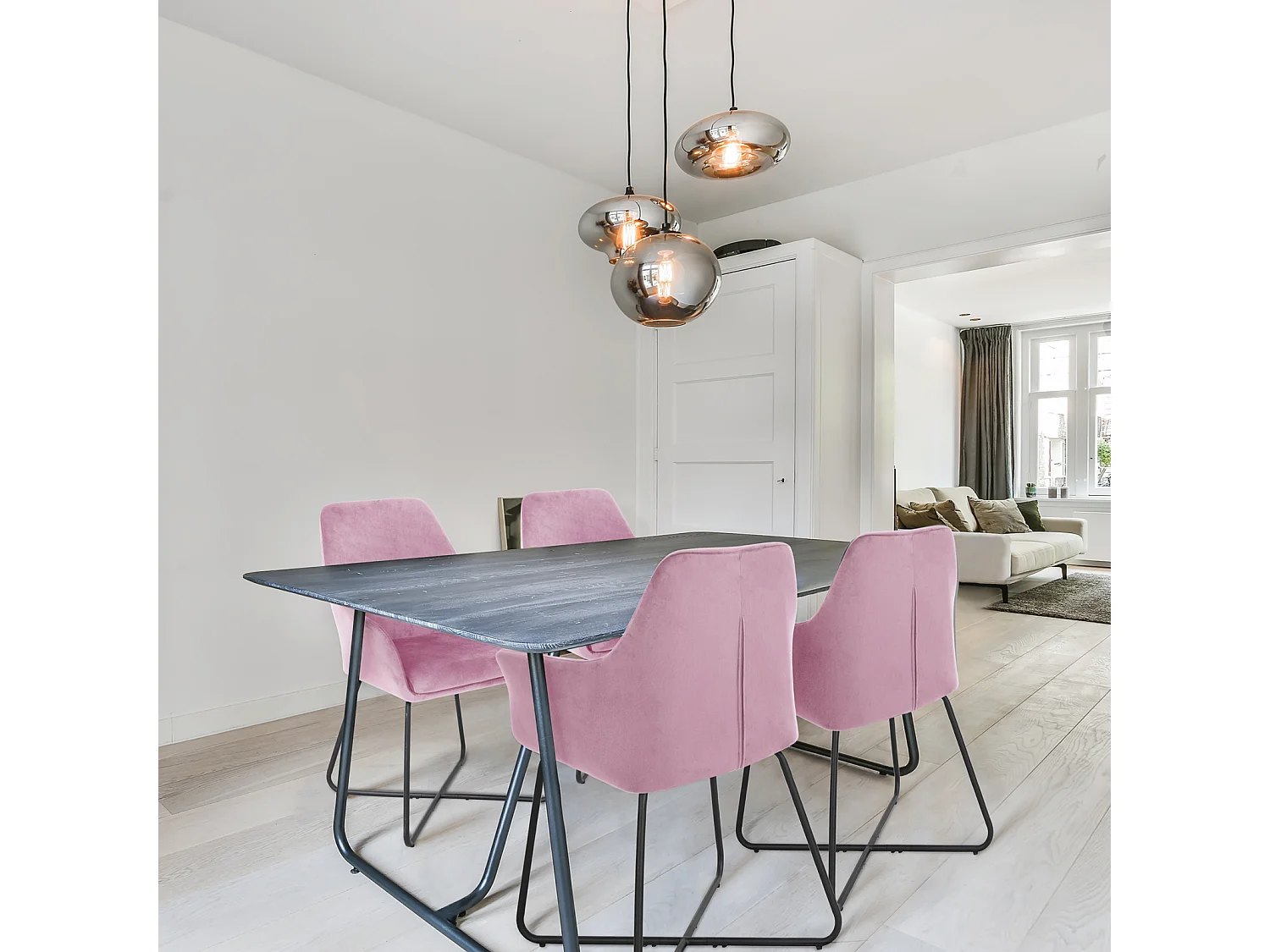 Lot de 2 chaises de salle à manger