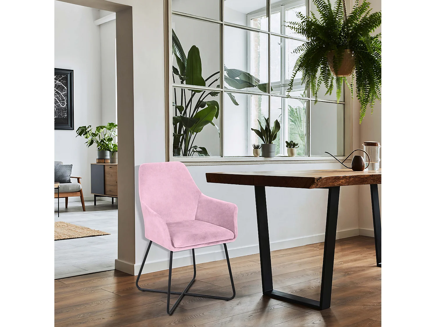 Lot de 2 chaises de salle à manger