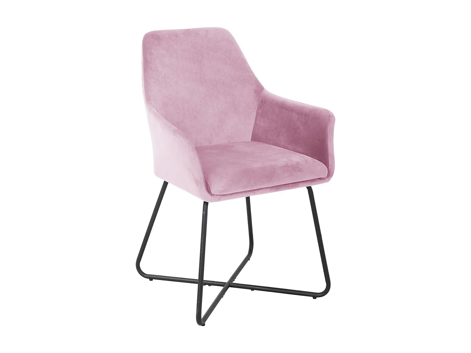 ESSZIMMERSTUHL JOSIE Dining 2er Set Samt Rosa