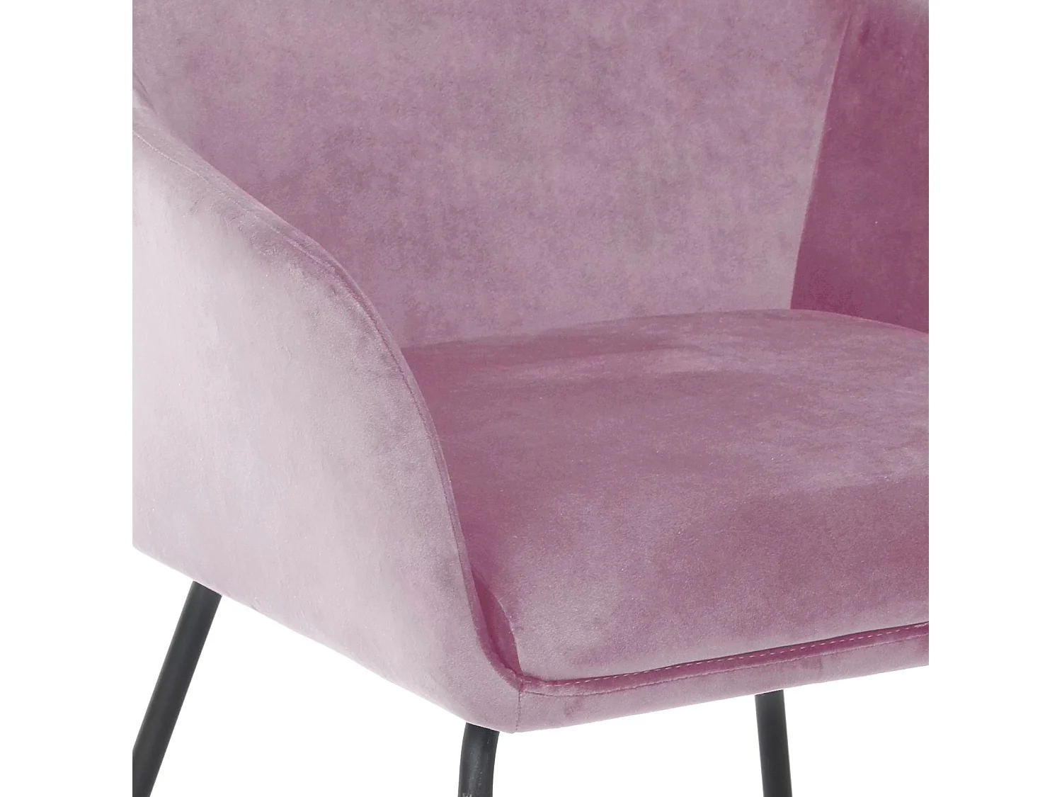 ESSZIMMERSTUHL JOSIE Dining 2er Set Samt Rosa