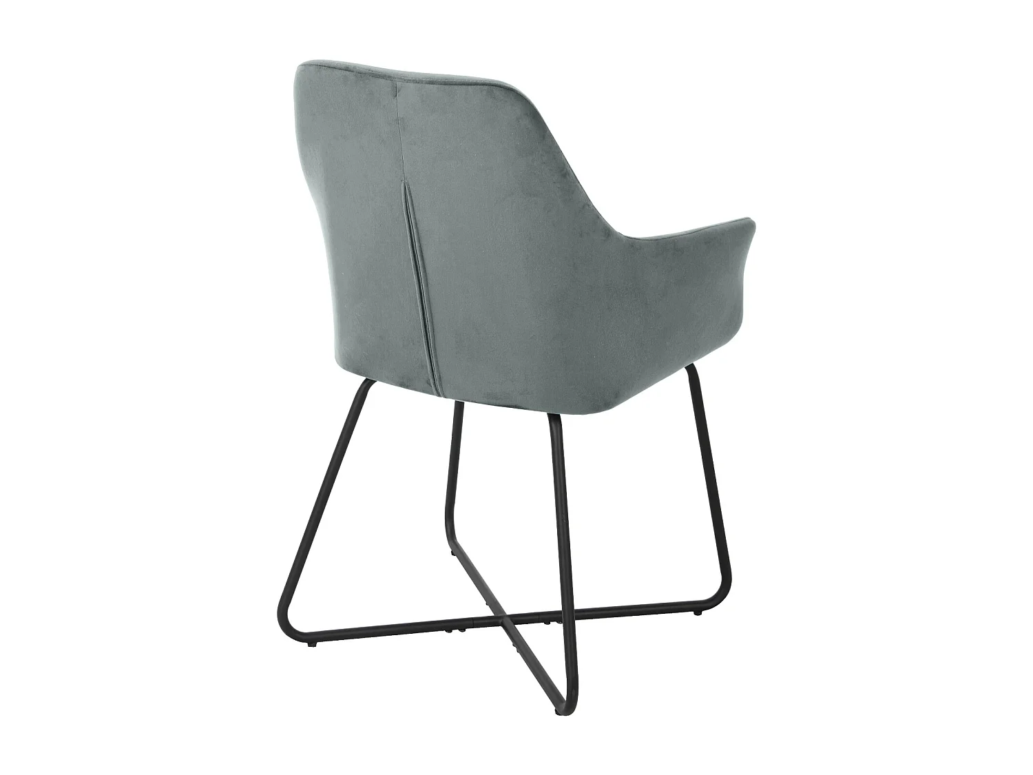 LOUNGESESSEL JOSIE Dining Samt 2er Set Grau