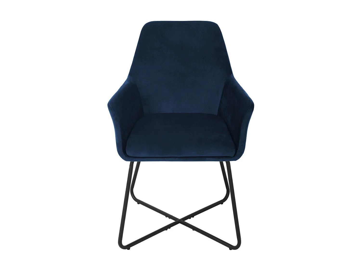 ESSZIMMERSTUHL JOSIE Dining 2er Set Samt Dunkelblau