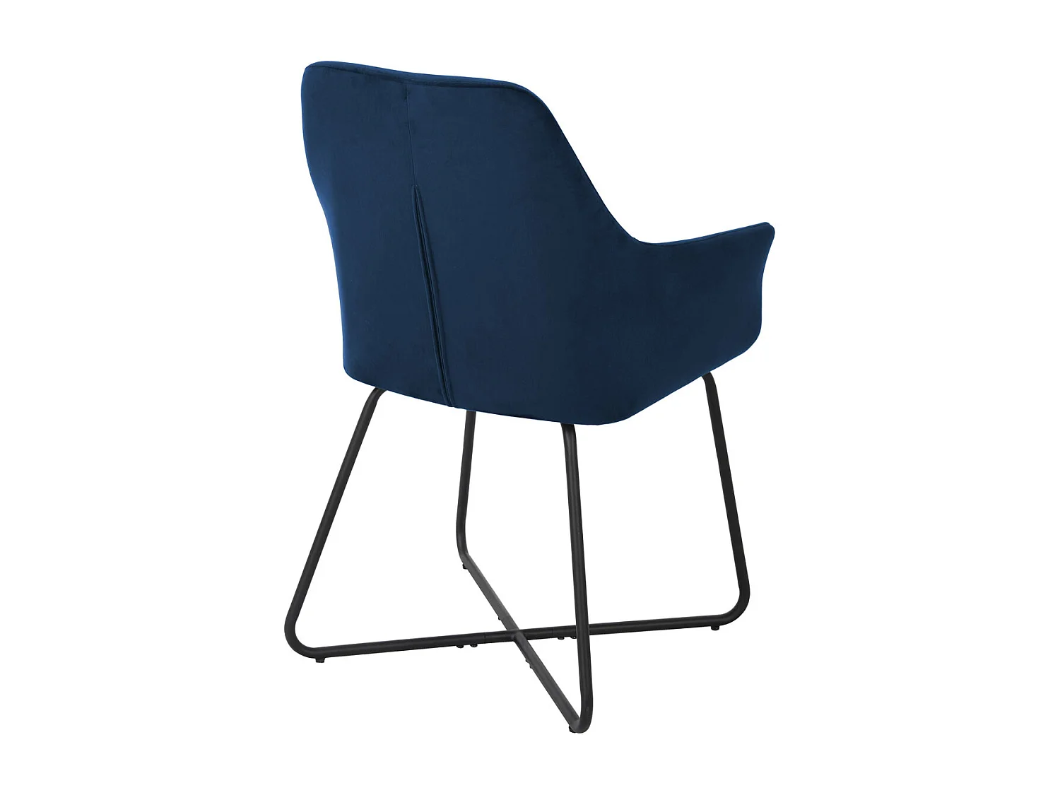 ESSZIMMERSTUHL JOSIE Dining 2er Set Samt Dunkelblau