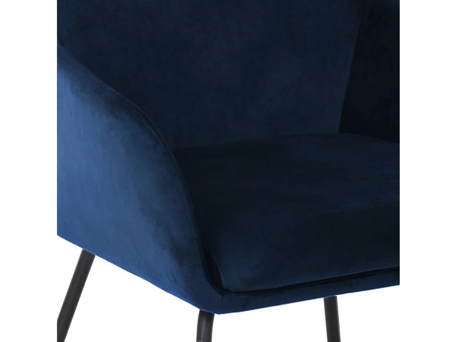 ESSZIMMERSTUHL JOSIE Dining 2er Set Samt Dunkelblau