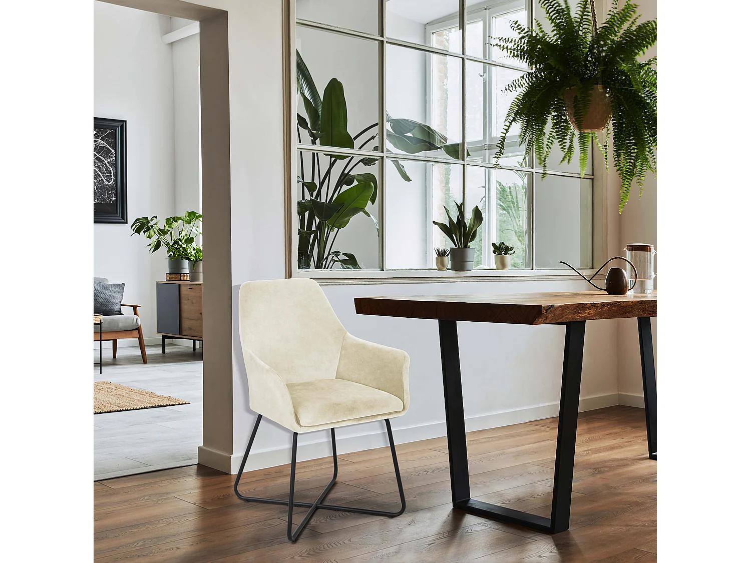 Lot de 2 chaises de salle à manger