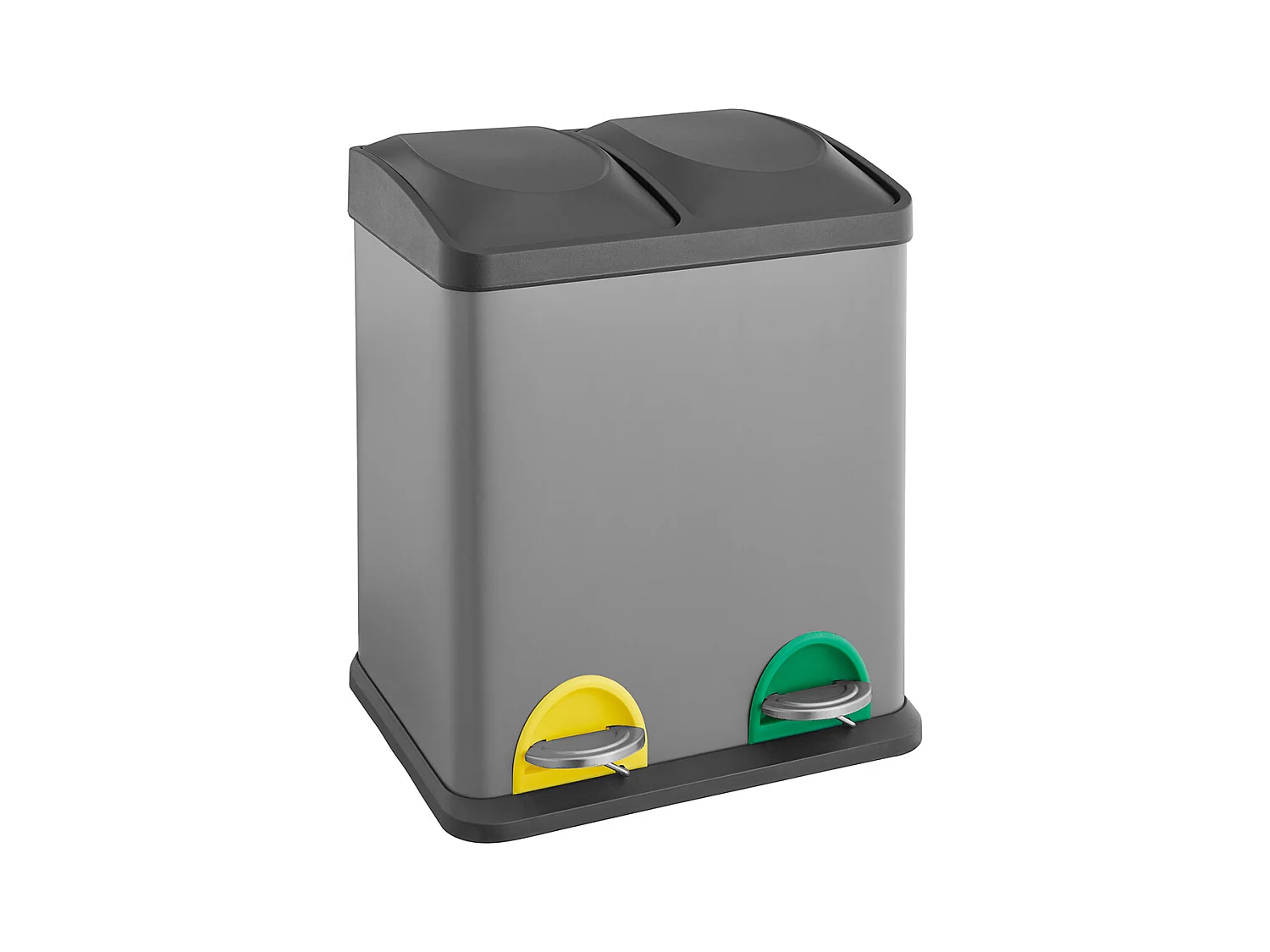 Poubelle 30 litres 2x15 à pédale