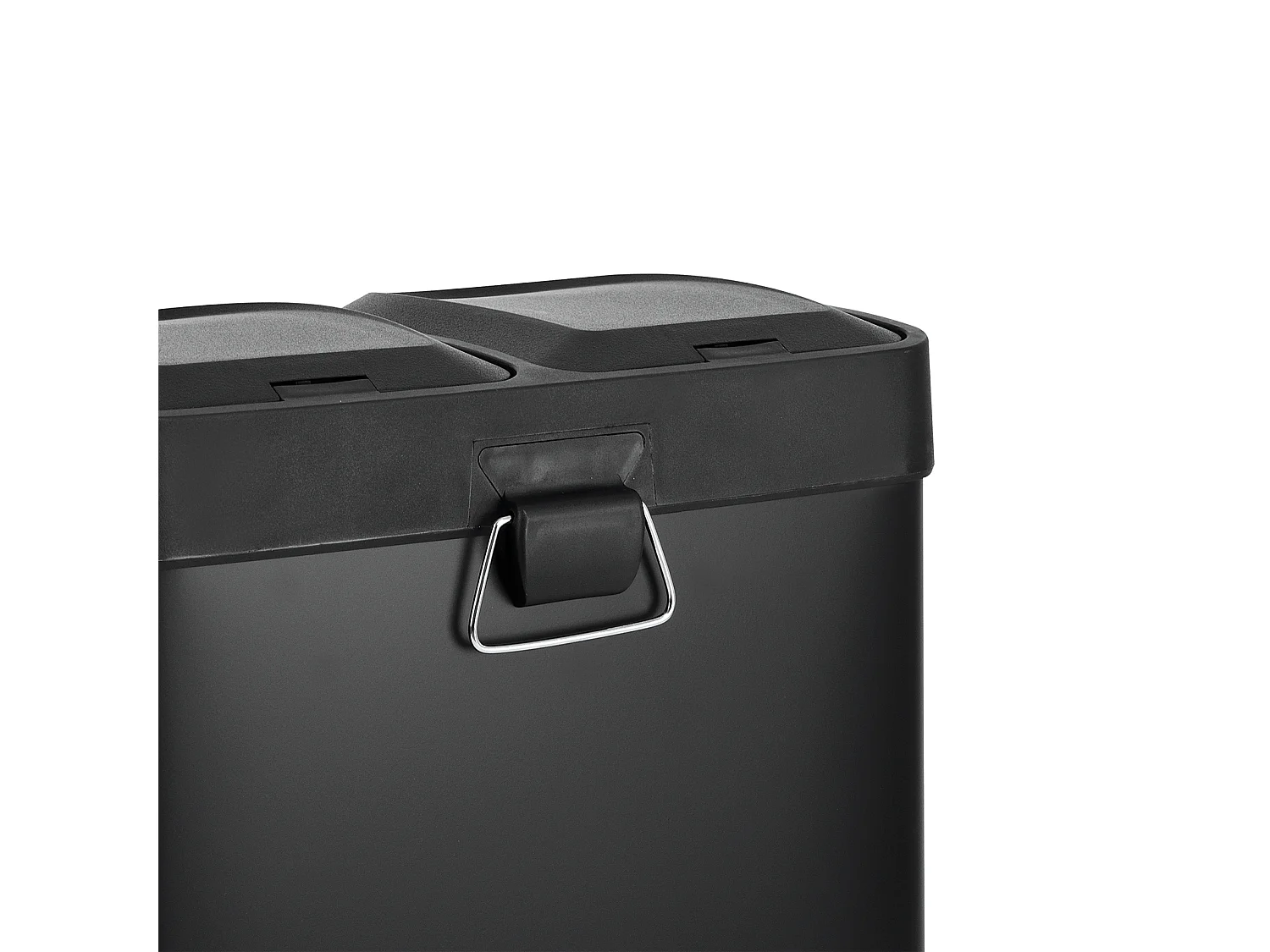 MÜLLEIMER TC2X15 30L 2x15 Treteimer Papierkorb Mülltrennung Schwarz